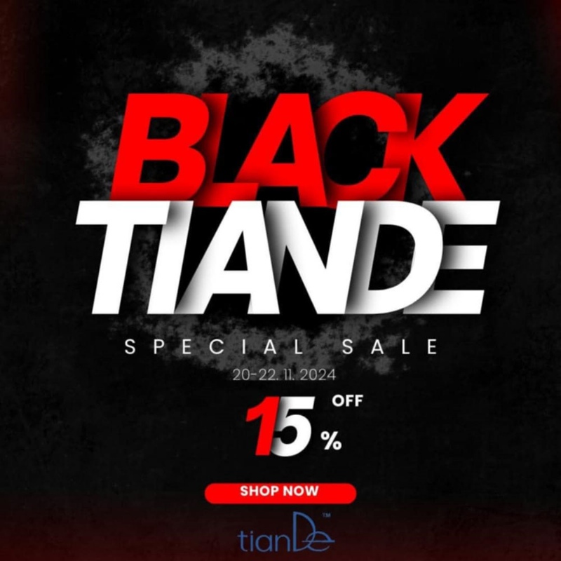 Black Friday во „тианДе“ - 15 % попуст од 20 до 22 ноември